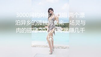 3000网约外围小姐姐 两个漂泊异乡的孤独男女来一场灵与肉的碰撞 20万人气 怒赚几千块