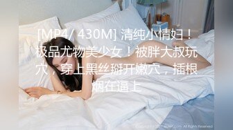 [MP4/ 430M] 清纯小情妇！极品尤物美少女！被胖大叔玩穴，穿上黑丝掰开嫩穴，插根烟在逼上