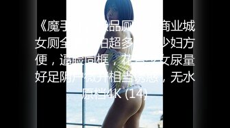 《魔手外购极品厕拍》商业城女厕全景偸拍超多少女少妇方便，逼脸同框，花臂少女尿量好足阴户微开相当诱惑，无水原档4K (14)