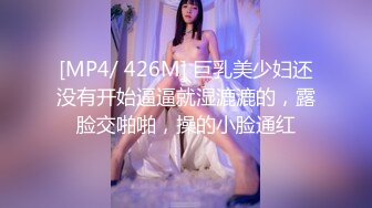 [MP4/ 426M] 巨乳美少妇还没有开始逼逼就湿漉漉的，露脸交啪啪，操的小脸通红