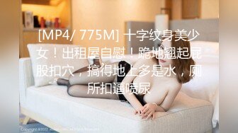 [MP4/ 775M] 十字纹身美少女！出租屋自慰！跪地翘起屁股扣穴，搞得地上多是水，厕所扣逼喷尿