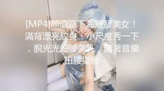 [MP4]顏值區下海短發美女！滿背漂亮紋身！小尺度秀一下，脫光光細腰美乳，隨著音樂扭腰擺臀